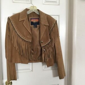 Cripple Creek Fringed Leather Jacket
